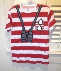 Where’s Waldo Shirt Unisex Costume Novelty Size Small Halloween EUC