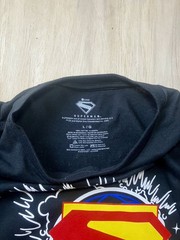 Superman Licenced T-Shirt, Front/Back Screen Print Graphics, Men’s Size L, NEW