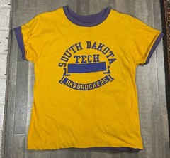 VTG Champion 70s 80s South Dakota Tech Hard Rockers Reversible T Shirt Athletics