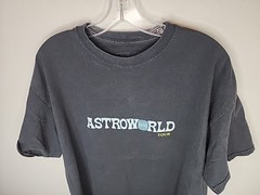 Travis Scott Astroworld Merch Wish You Were Here Head Tour Dates Tee Shirt Large