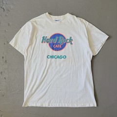 Vintage 1980’s Single Stitch Hard Rock Chicago Graphic Tee Shirt – Large