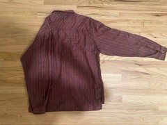 The North Face Mens Large Flannel Shirt Brown Red Plaid Button Up Long Sleeve