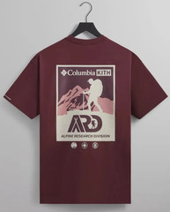 NWT | Kith x Columbia ARD Poster Vintage Tee | Magma | Mens sz L | khm032000-601