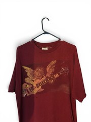 Vintage Y2K Electric Cherub Angel Guitar T Shirt XL Tultex Thrashed Grunge USA
