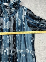 Wind i River Shirt Women’s Size M Oversized Cowl Neck Slit Sides Multi Color