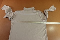 Ficerd Mens Size Large Light Gray Long Sleeve Turtleneck Tee NWT