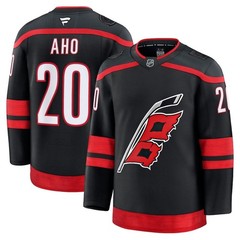 Men’s Carolina Hurricanes Black Home Premium Custom Stitched – Full Size