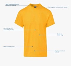 Gildan Adult DryBlend T-Shirt, Style G8000, Multipack Small, Royal (2-pack) New