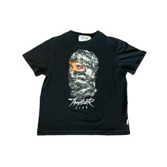 BKYS Crew Neck T-Shirt Thunder Mask Mens Black T1097