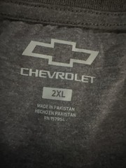 Chevy American Tough Truck Men’s T-shirt Sz 2XL Officially Licensed