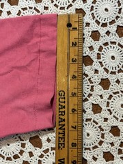 Vtg Retro Fruit Of The Loom Blank Pink T-Shirt Single Stitch USA L Cotton As Is