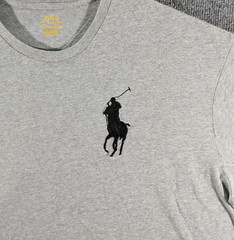 Polo Ralph Lauren Mens 2XB Big Pony Gray T-Shirt Short Sleeve Crew Neck