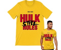 Hulk Hogan Tribute T-Shirt 1953-2025 Adults XS-6XL WWE Wrestling Tee Hulkamania