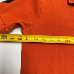 US Polo Assn Collared Short Mens M 21.5×25 Orange Big Horse USPA