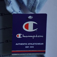 Champion Men’s Blue Sportstyle Logo Cotton T-Shirt