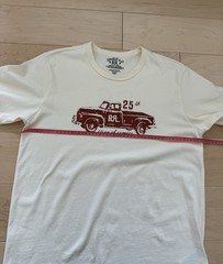 RRL Double RL Ralph Lauren Cream Cotton T shirt Mens size Medium