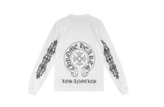 Authentic Chrome Hearts White Los Angeles Long Sleeve T Shirt sz S