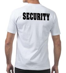 MENS SECURITY GUARD UNIFORM MMA HEAVY WEIGHT TIGHT NECK DURABLE THICK T-SHIRTS