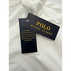 Polo Ralph Lauren White Cotton Crew Neck T-Shirt XXL Tailored Fit New With Tags