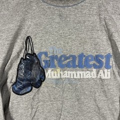 Vintage Y2K Platinum Fubu Muhammad Ali Shirt 2XL Gray Long Sleeve Fat Albert 90s