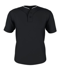 Alleson Athletic 52MTHJY Mens Two Button Mesh Baseball Jersey