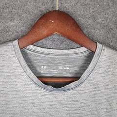 Under Armour Mens Loose Fit HeatGear Heathered Gray Short Sleeve T-Shirt Size M