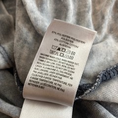 Lucky Brand T-Shirt Mens M Gray Venice Burnout Graphic Tee Good Luck Distressed