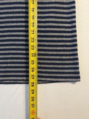 PacSun Striped Knit T Shirt Men’s M Navy Beige Short Sleeve Cotton