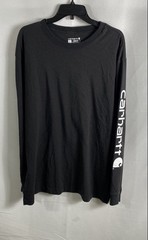 Carhartt Men’s Black K231 Loose Fit Cotton Graphic Long Sleeve T-Shirt Sz L