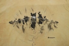 The Mountain Men’s 3XL T-Shirt B-52 Bomber Military Yellow Acid Wash Skater