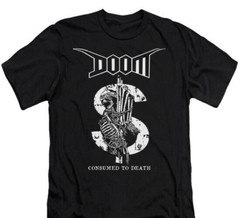 Doom – Consumed To Death T-Shirt, Music Band Indie Rock Punk Gothic Unisex tee