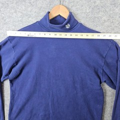 Medalist Men’s Blue Turtleneck Shirt Size M Cotton Scouts Embroidered Wolf SPOTS