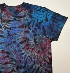Handmade Tie Dye T-Shirt Unisex Size XL Multicolor Scrunch Design Gildan Tee NEW