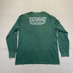 Polo Ralph Lauren Shirt Mens L Green Country Sportsman Custom Fit Retro