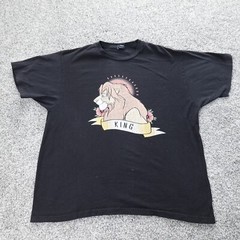 Disney Shirt Mens XL Black Lion King Mufasa Simba Graphic Logo Short Sleeve Tee