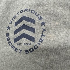Victorious Society T-shirt Men M Green Graphic Print Logo In USA.#37294