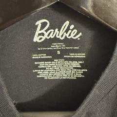Barbie Logo Graphic Short Sleeve Black T-Shirt Size XL