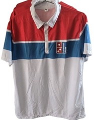 Domino’s Pizza Employee Red White Blue Work Shirt Size G