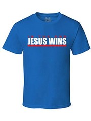 NW MEN’S PRINTED JESUS WINS CHRISTIAN GOD LOVE BIBLE COTTON T-SHIRT ALL COLOR