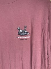 Travis Mathew Long Sleeve Shirt Skeleton Always On Vacation Golf Large L
