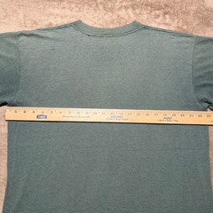 Vintage 1992 Aruba Dutch West Indies T Shirt Single Stitch Striped Green Mens L