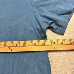 Pact Softspun Crew Neck T Shirt Mens Small Blue Organic Cotton Logo Standard Fit
