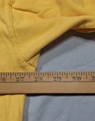 2 PLUMA Heavyweight Cotton Blank T-shirts Canary Yellow Vintage Tagless Size 2XL