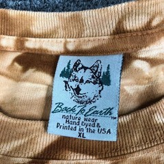 Back to Earth Mens XL Tie Dye Long Sleeve Eagle T Shirt Vintage USA 90’s Y2K
