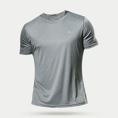 Men Short Sleeve White Tops Shirts Breathable Casual Soild t-Shirts Tee Man Quic