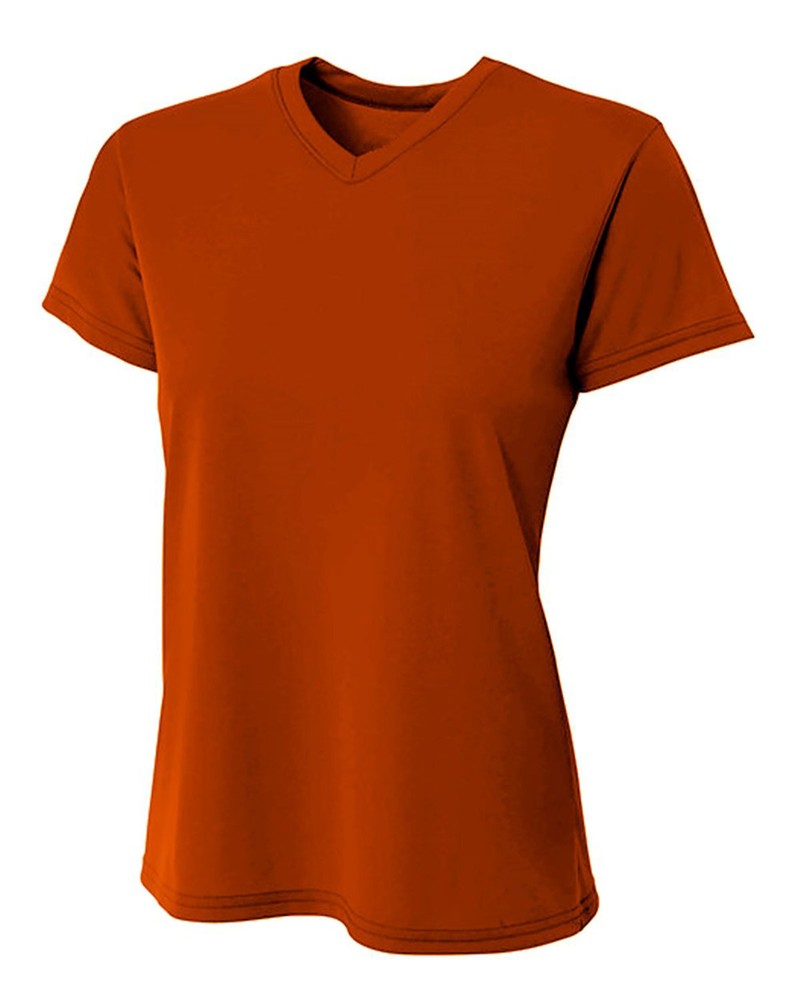 A4 NW3402 Women’s Sprint Performance V-Neck Lightweight Breathable T-Shirt