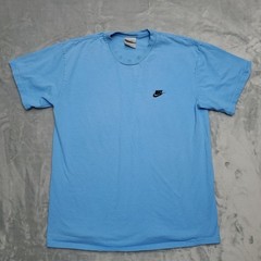 VTG Nike Shirt Mens XL Blue Swoosh Logo Crewneck Tee Classic Casual Athletic Y2K