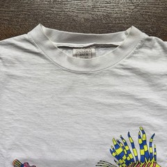 Vintage Mens XL Panama Jack Aquarium Fish Ocean Wrap Around Nature Tee