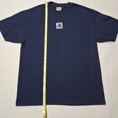 NOS Metalic Flake Mint 90s Sony PlayStation Employee New PS1 XL Hanes Beefy T
