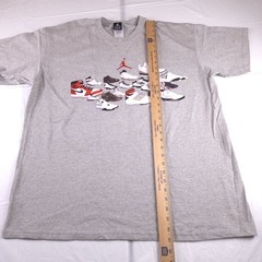 Vintage Air Jordan Retro All Shoes OG 1-21 I-XXI T Shirt Size XL iv xi iii xiii